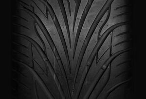 close up image of a car tire